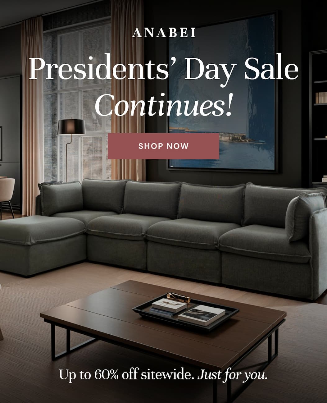 Presidents' Day Sale: Up to 60% off sitewide - just for you!