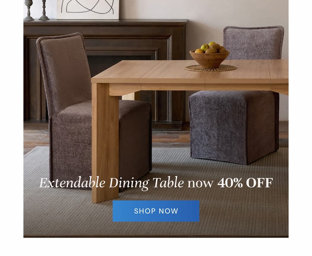 Extendable dining table - Now 40% off