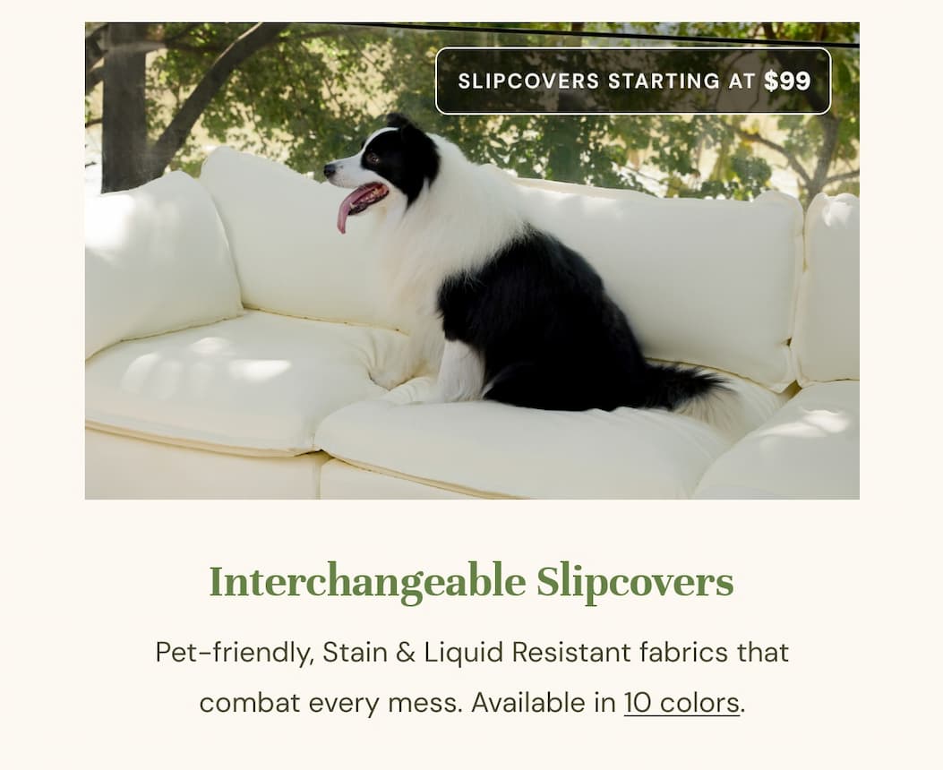 Interchangeable Slipcovers