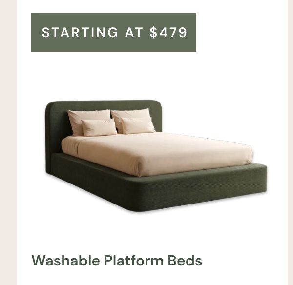Up to 60% off Washable Platform Beds