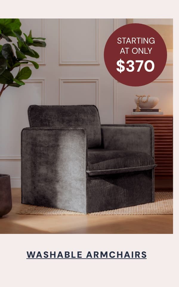 Washable armchairs start at $370