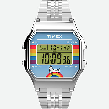 Timex T80 x Peanuts Dream in Color 34mm Stainless Steel Watch