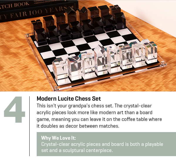 Modern Lucite Chess Set