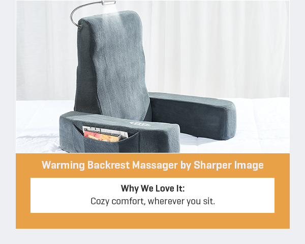 Warming Backrest Massager by Sharper Image