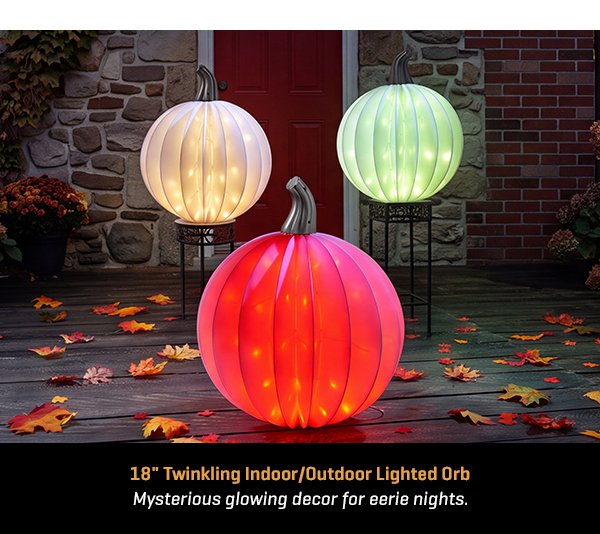 18'' Twinkling Indoor/Outdoor Lighted Orb