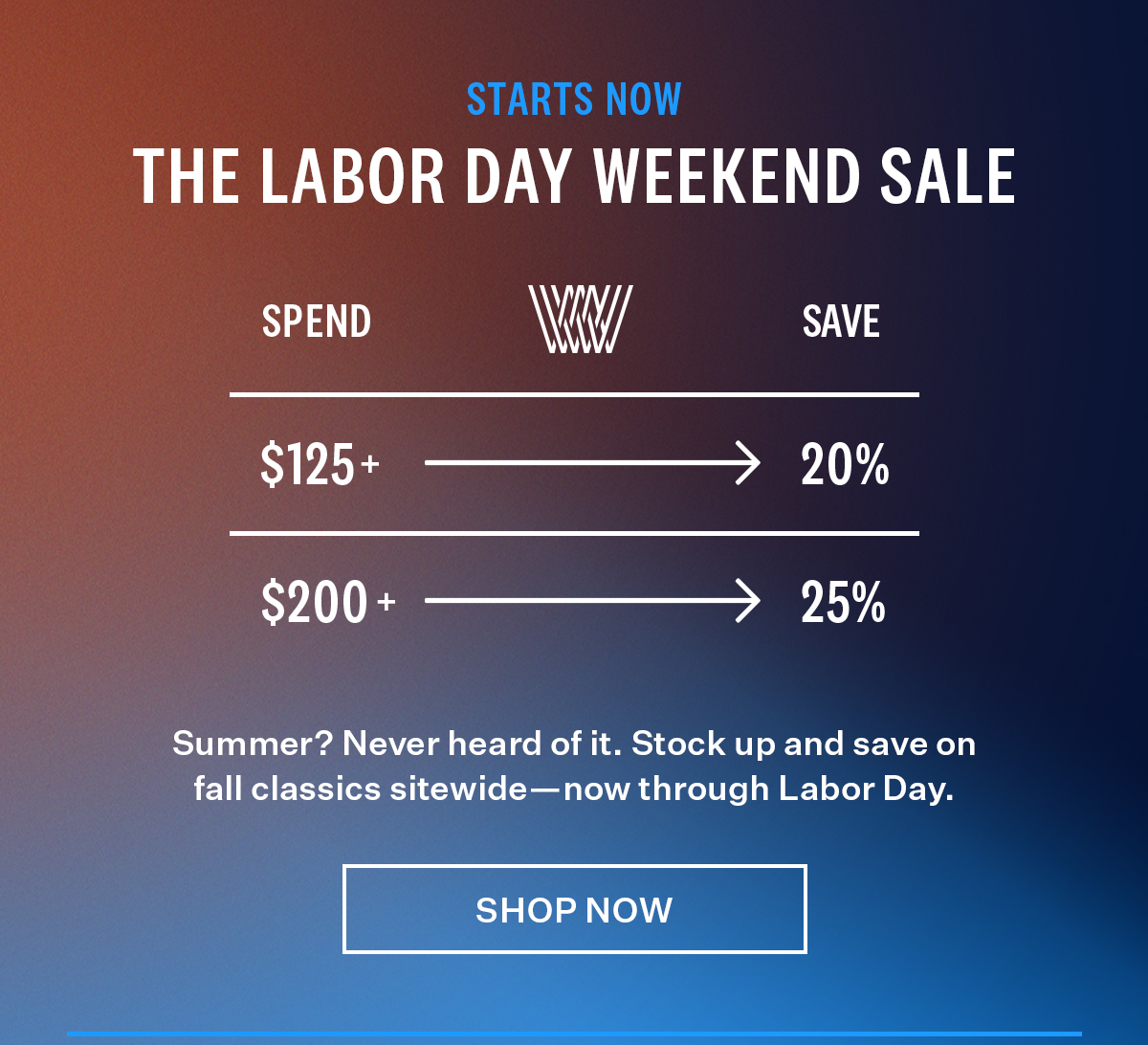Labor Day Sale