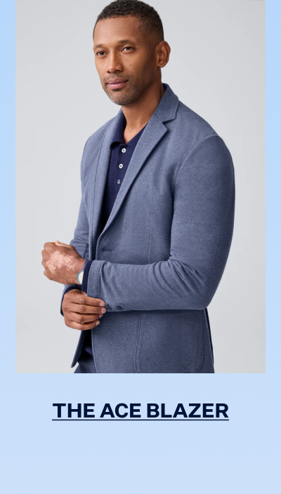 Man wearing Ace Blazer