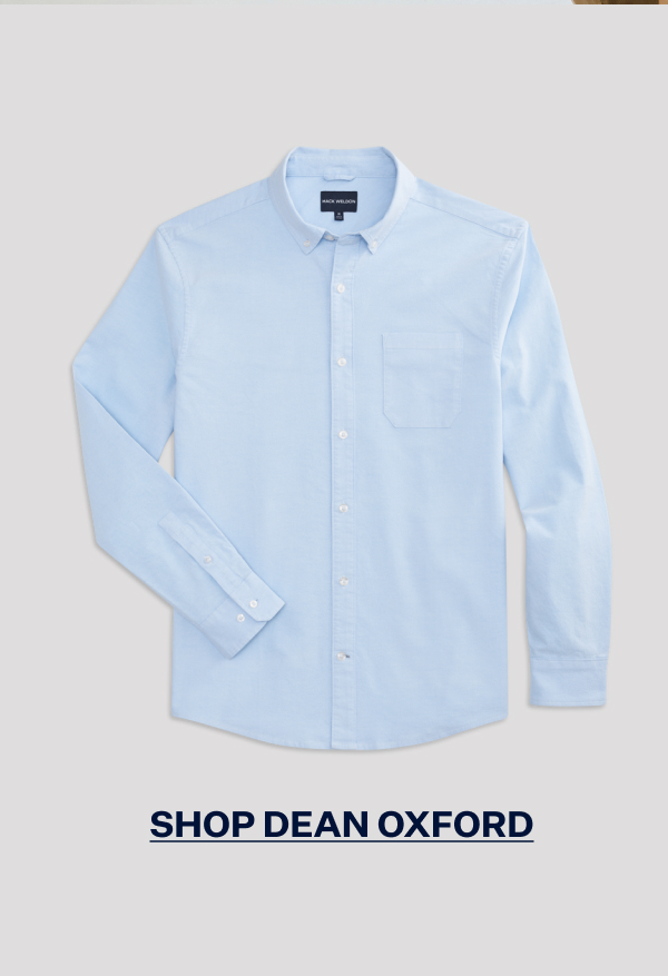 Front view of Dean Oxford in Dean Blue / White