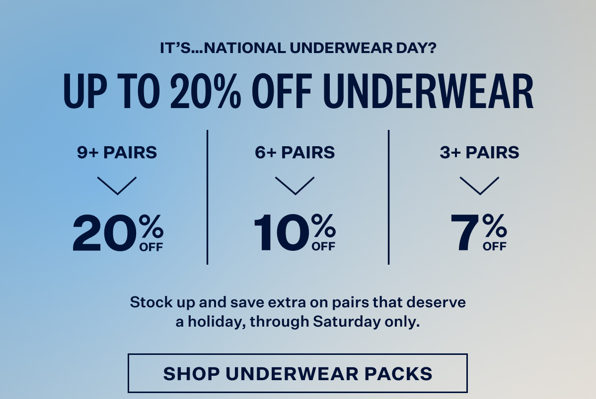 Shop Underwear Packs