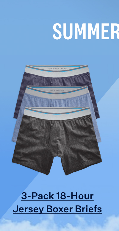 3 pack 18 hour Jersey Boxer Brief