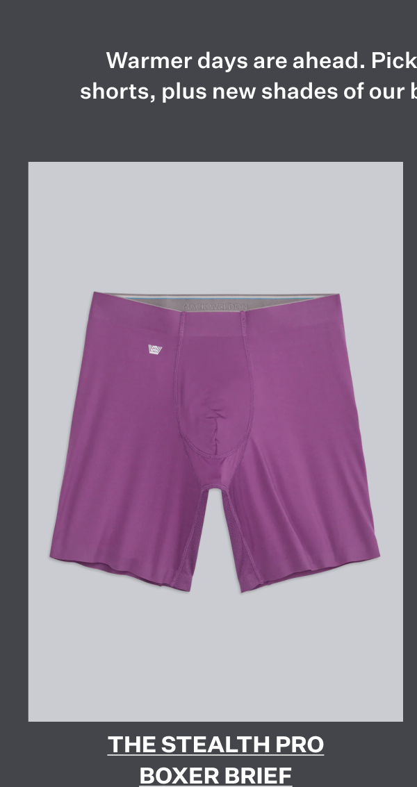 Front view of Stealth Pro Boxer Brief in Dark Orchid