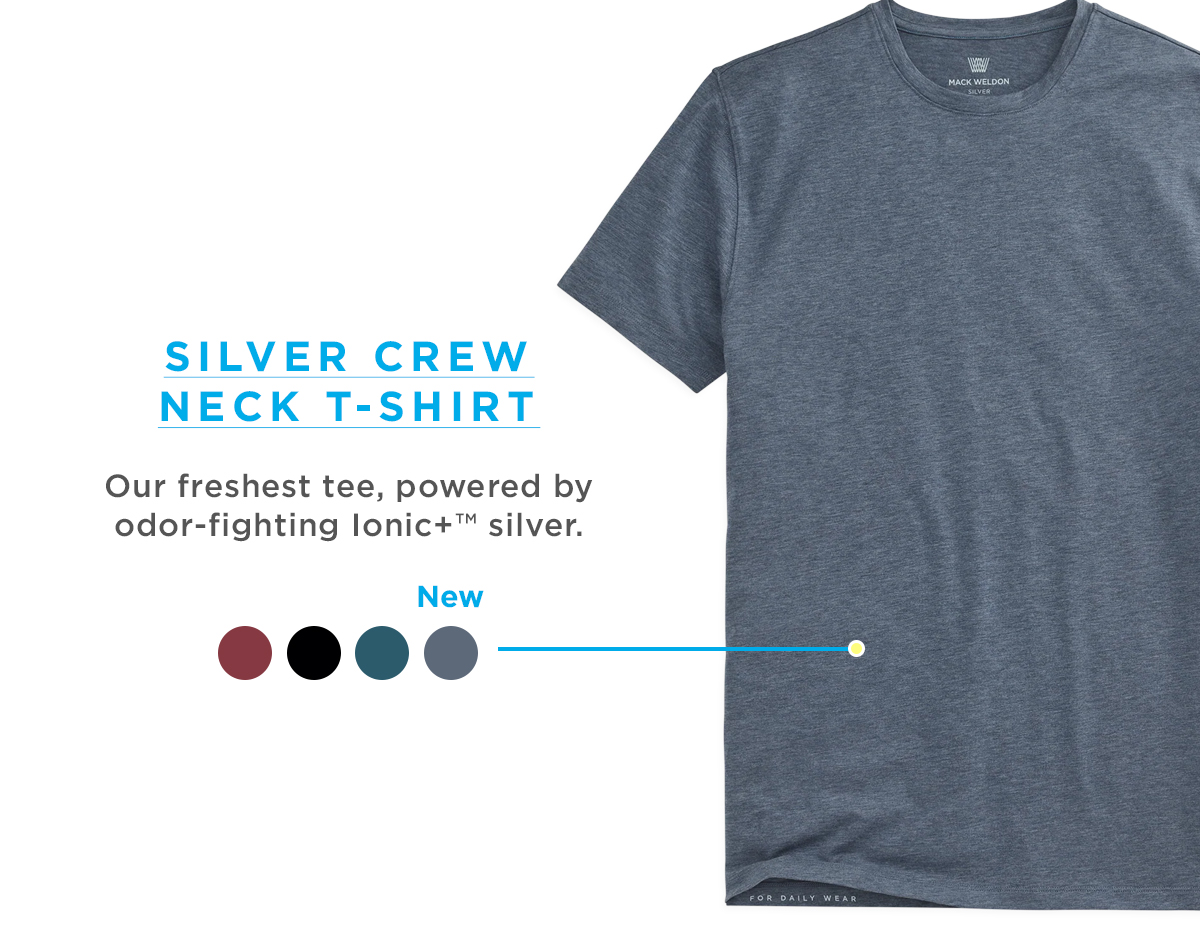 Silver Crew Neck T-Shirt