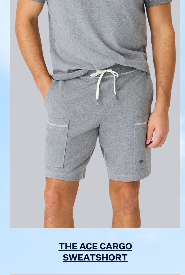Man wearing ACE Cargo Sweatshort 