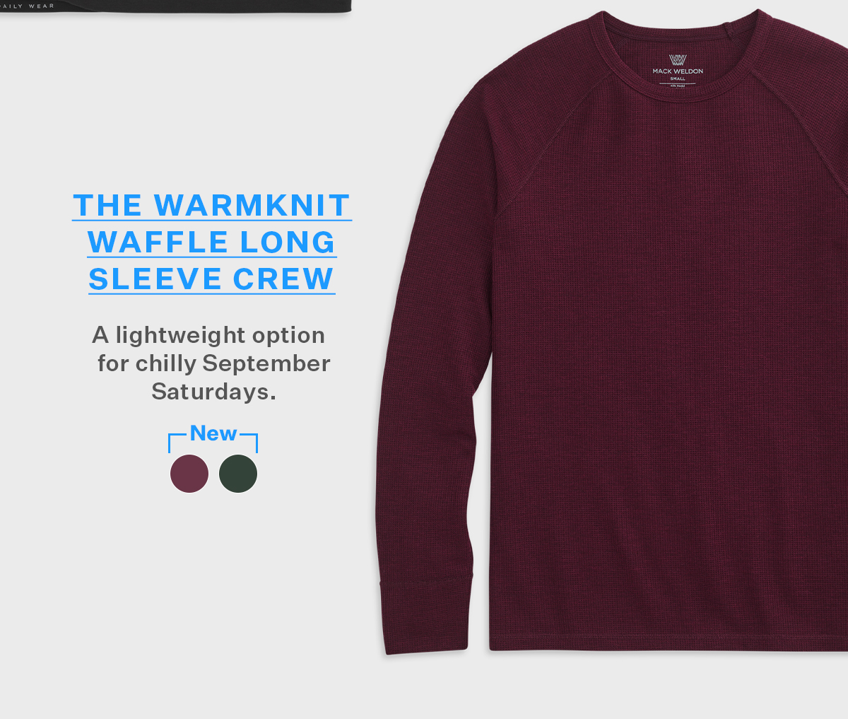 WARMKNIT Waffle Long Sleeve Crew