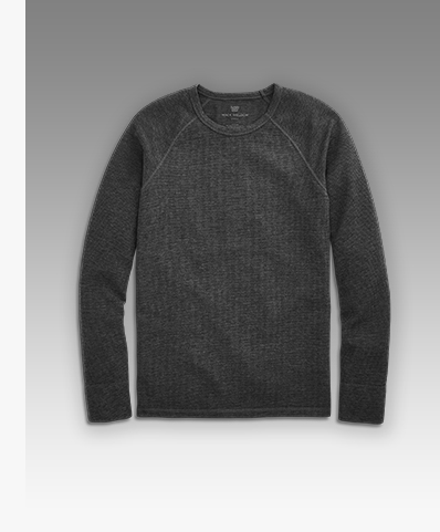 WARMKNIT Waffle Long Sleeve Crew 