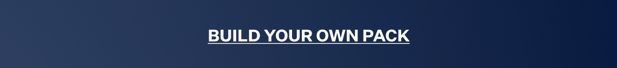 "Build Your Own Pack" button on a navy blue background.