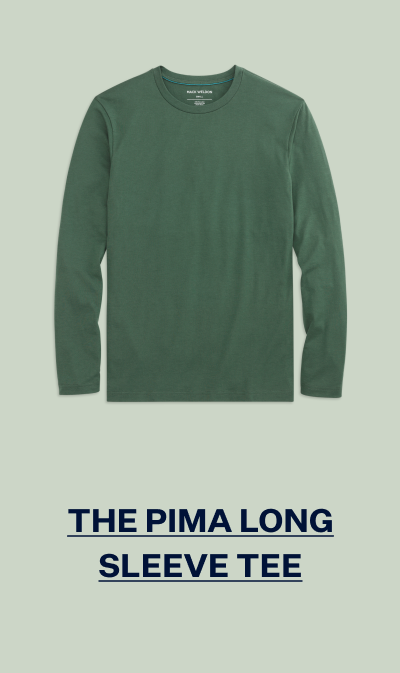 Pima Long Sleeve T-Shirt in Greenlake