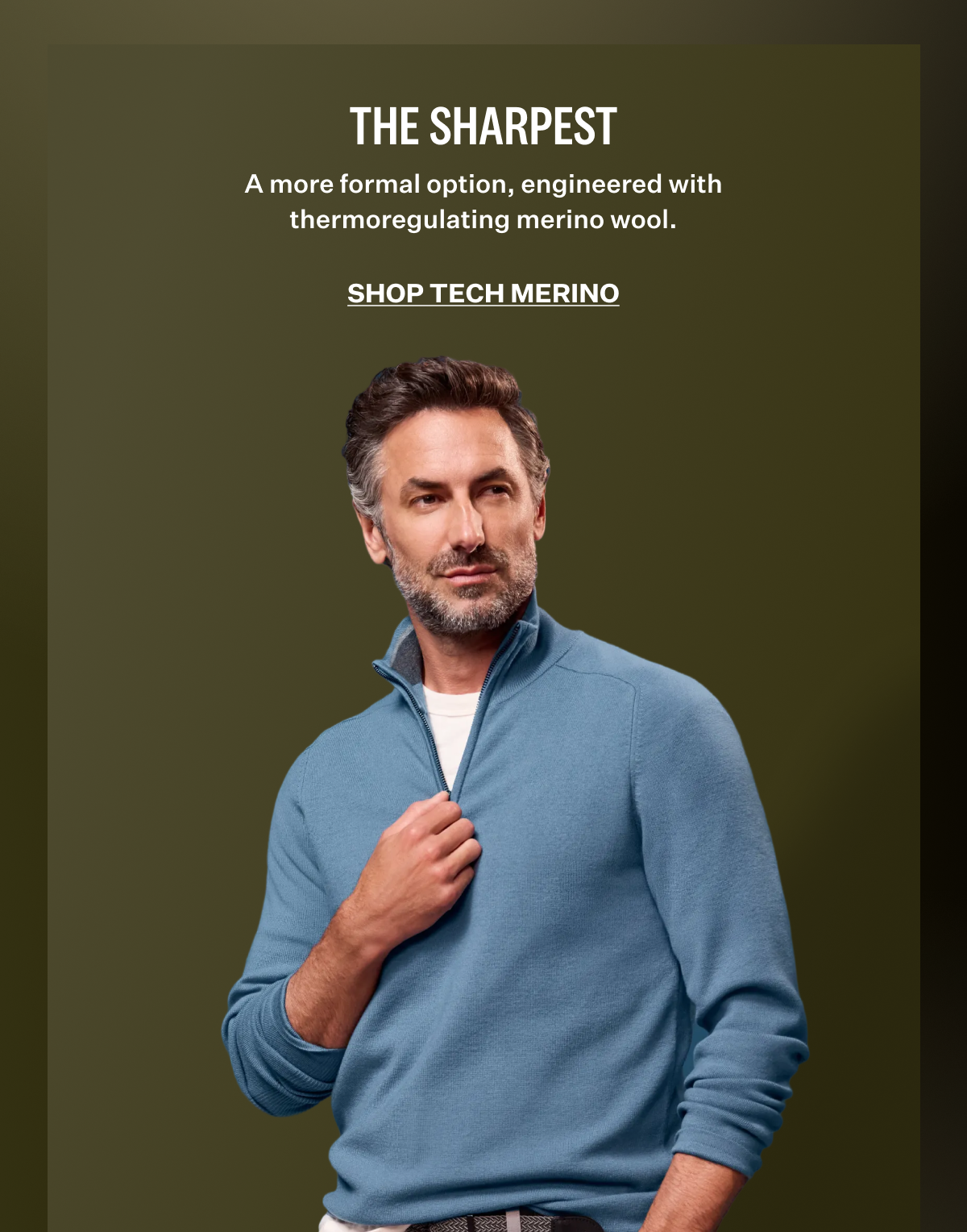 Tech Merino Half-Zip Sweater