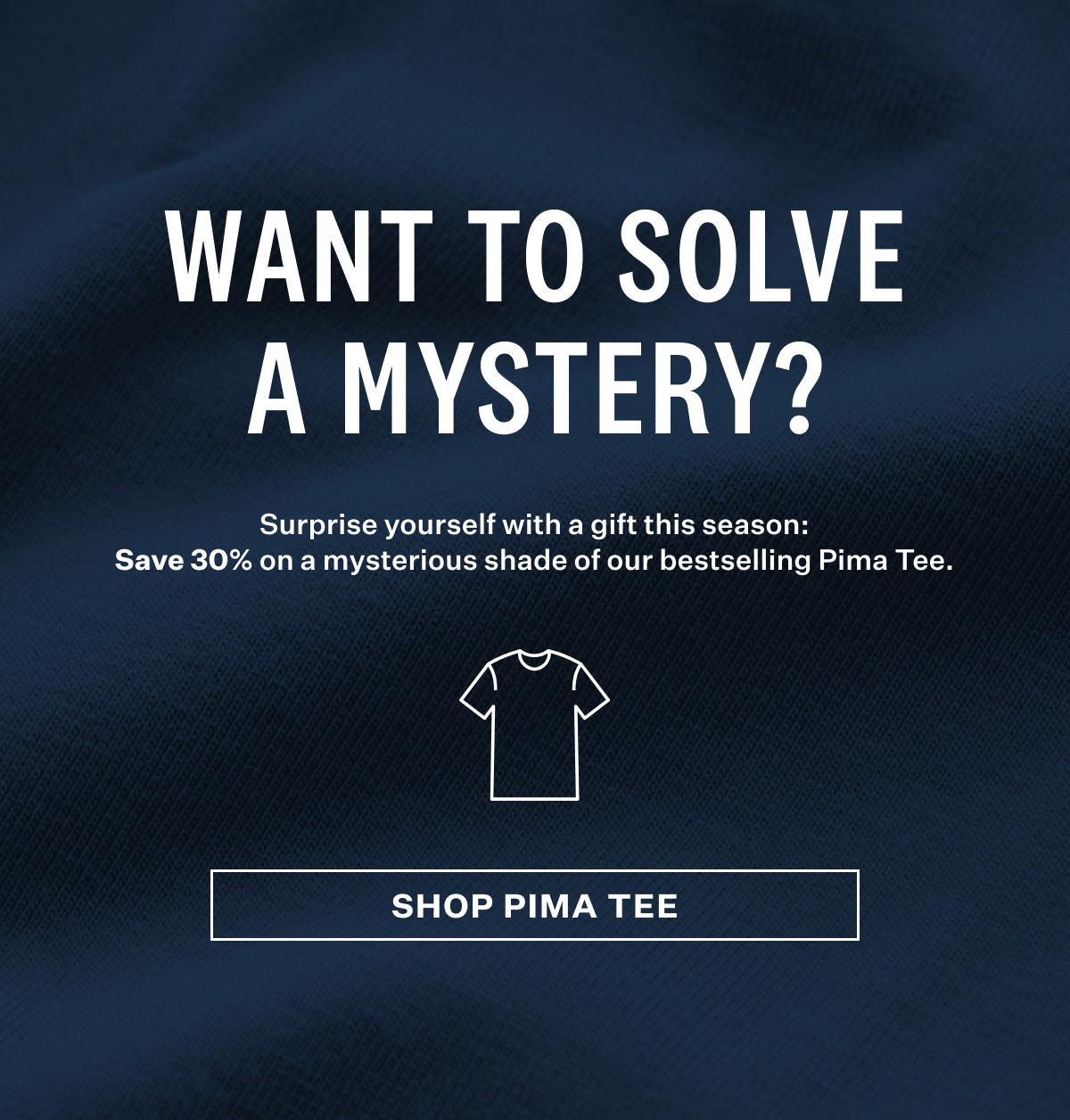 Mystery Pima Crew Neck T-Shirt
