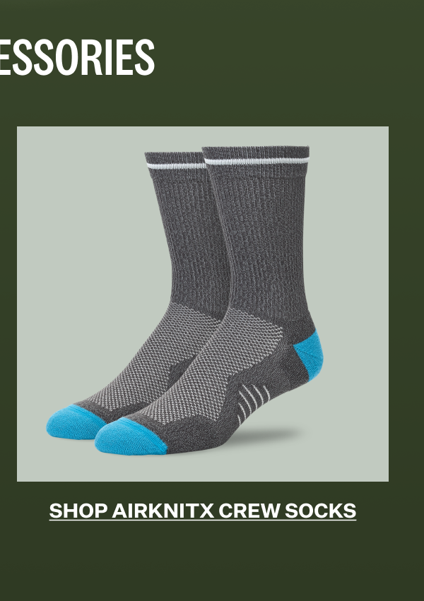 AIRKNITˣ Crew Sock in Dark Marl Grey