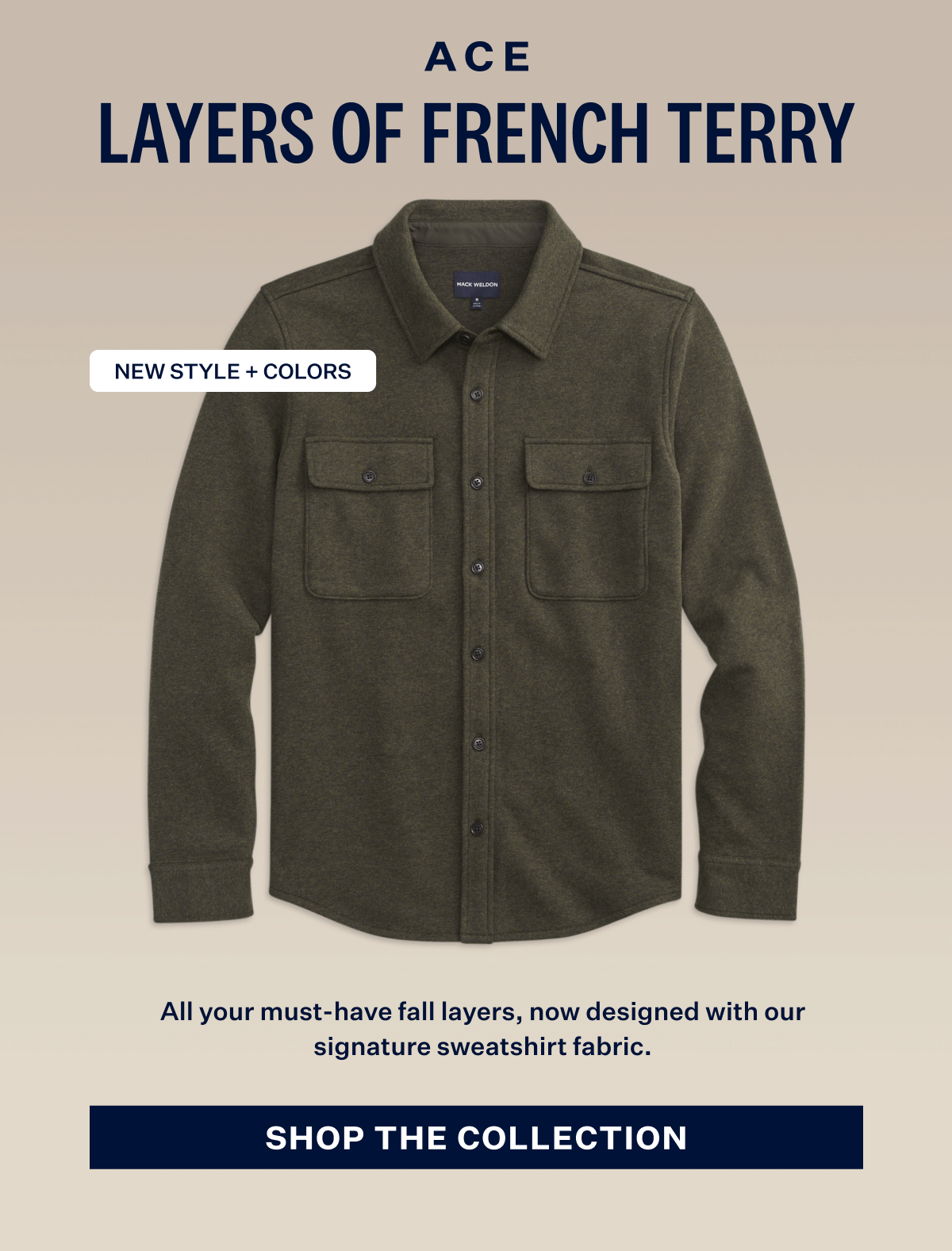 ACE. Layers of French Terry. Shop the Collection