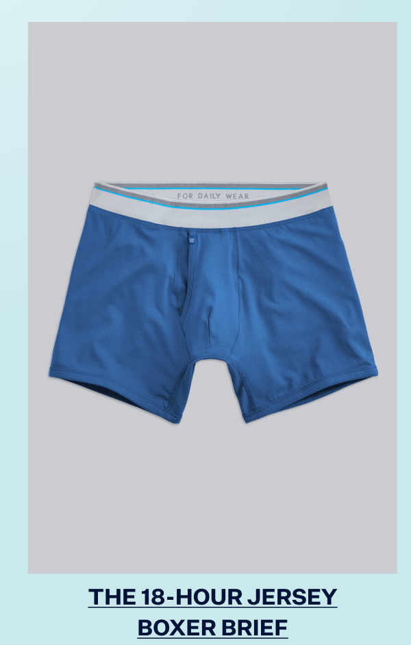 Mack Weldon 18 hour Jersey Boxer Brief in Racing Blue
