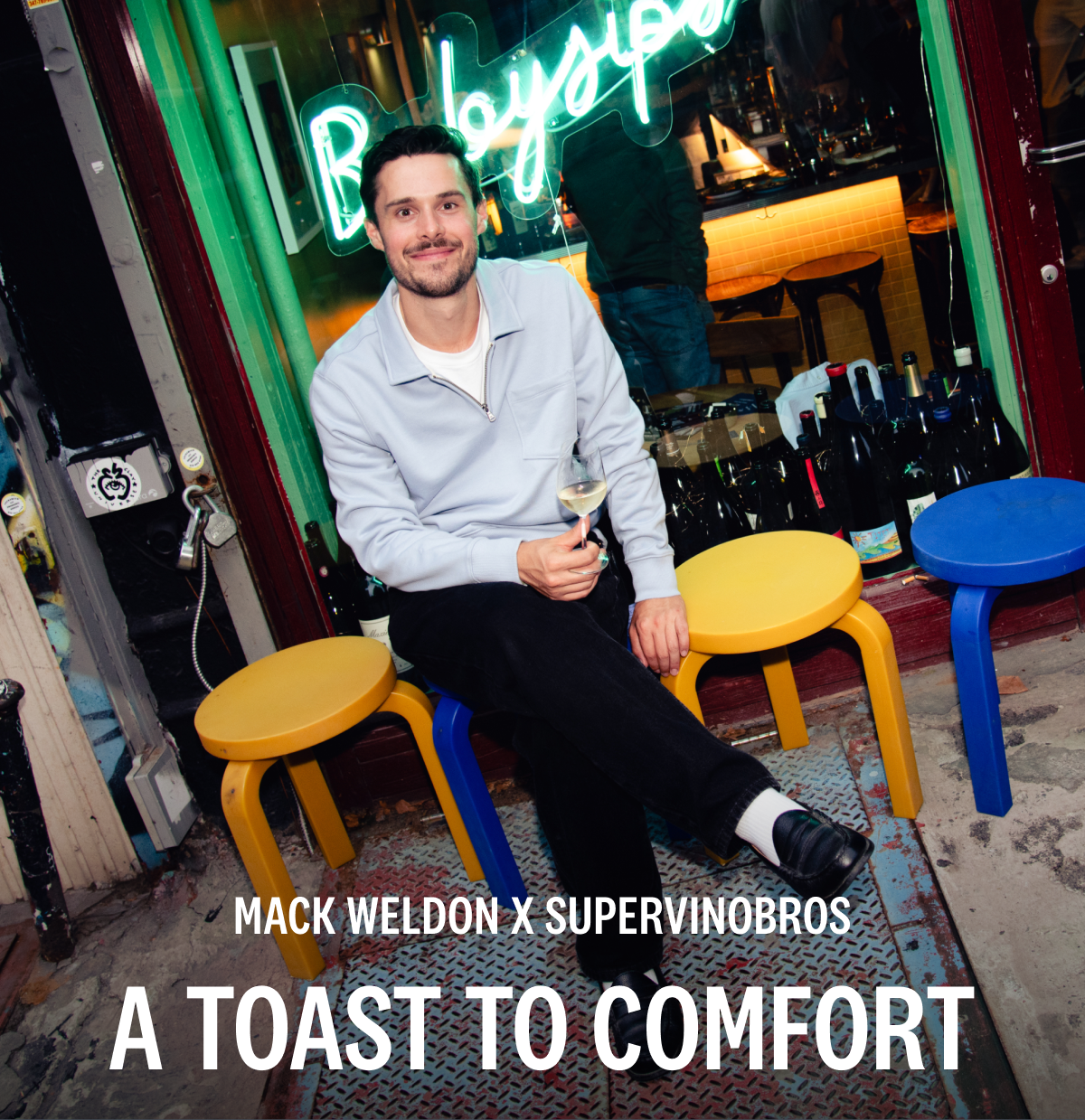 Mack Weldon x Supervinobros. A Toast to Comfort