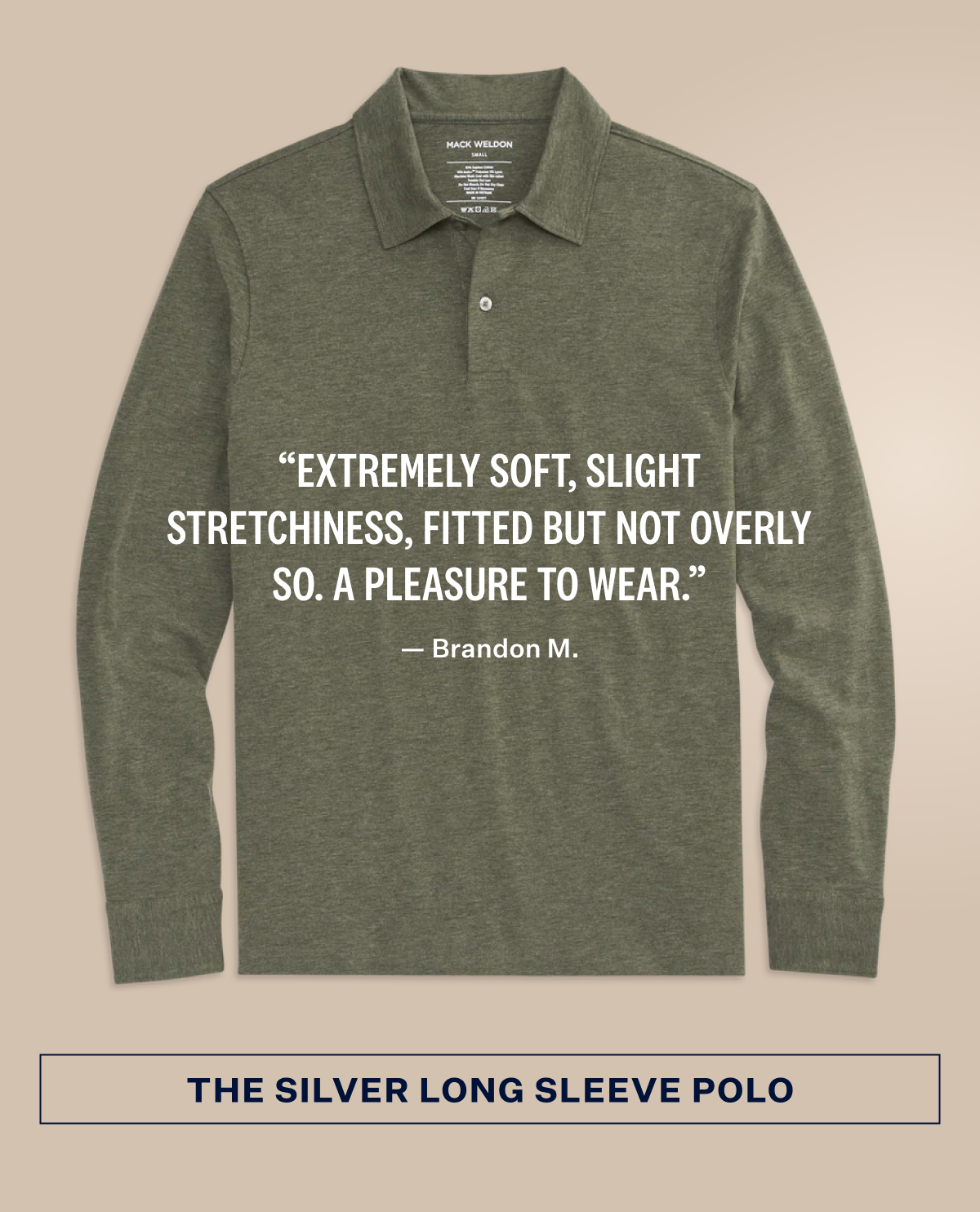 SILVER Long Sleeve Polo