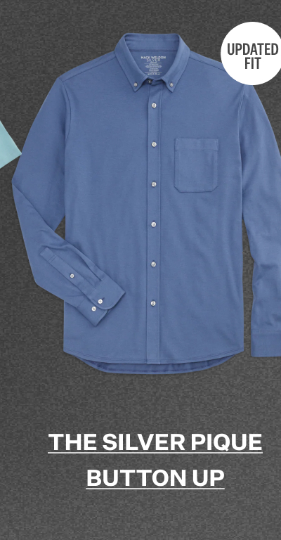 SILVER Pique Button Up