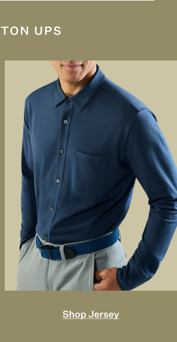 SILVER Jersey Button Up