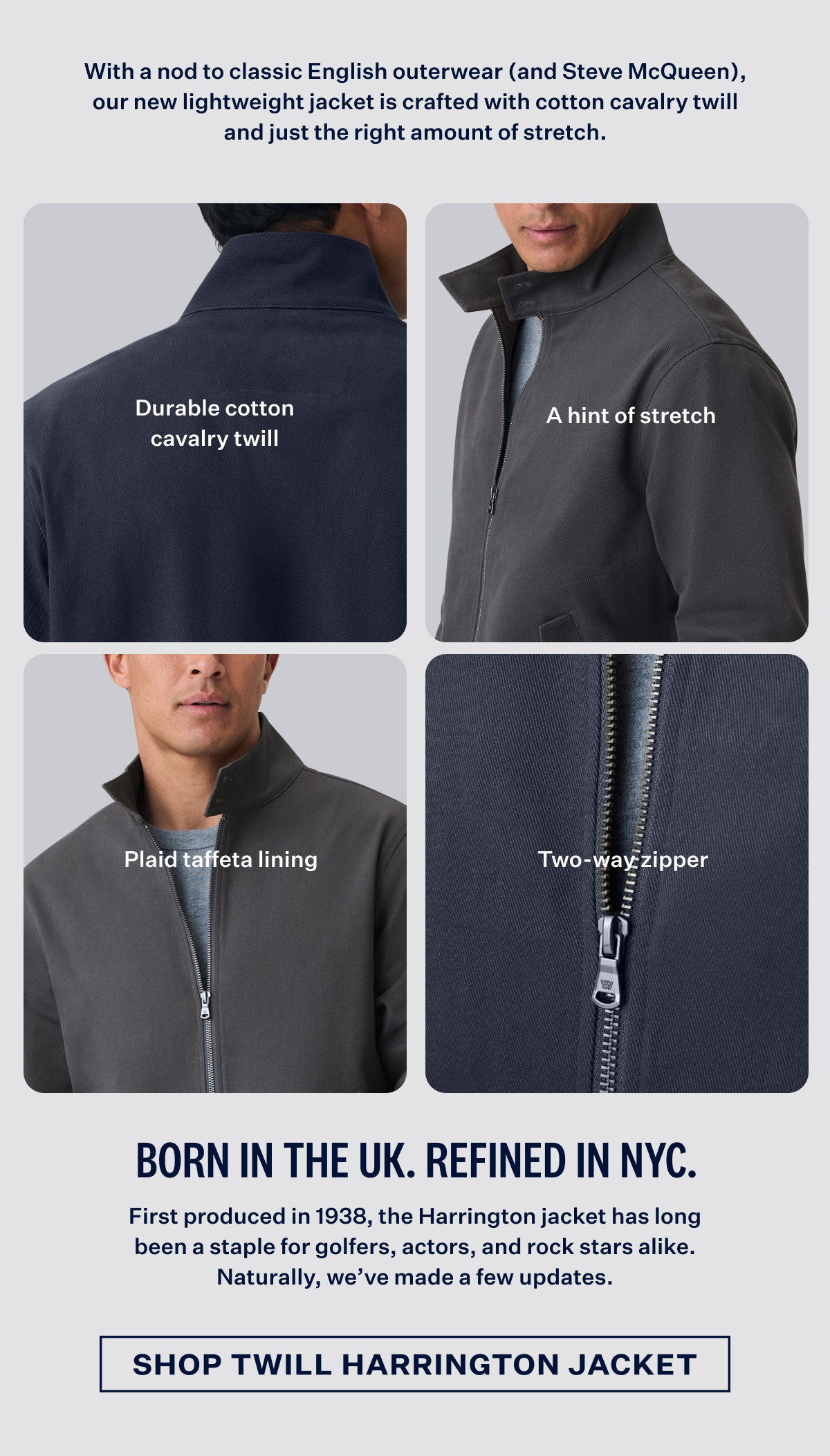 Twill Harrington Jacket