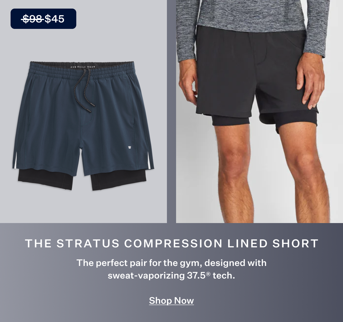 Stratus 5" Compression Lined Short