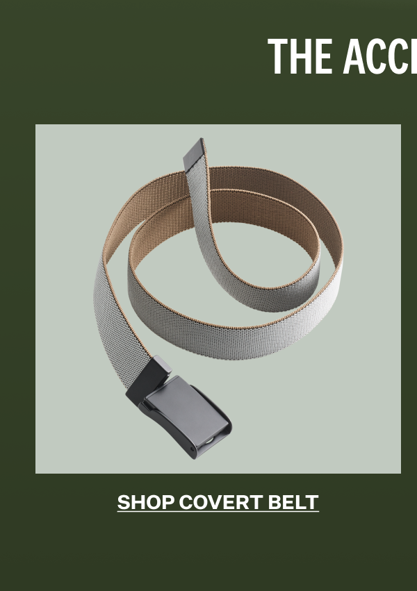 Covert Belt in Monument / Walnut