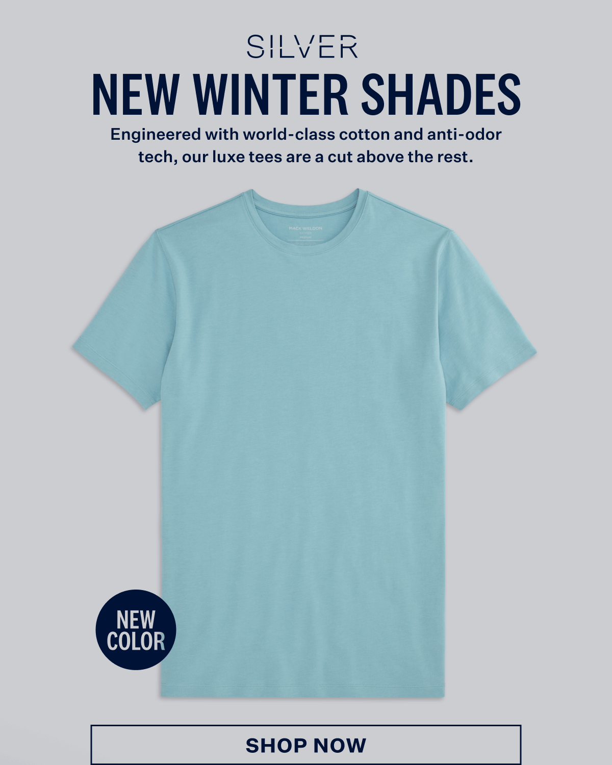 SILVER Crew Neck T-Shirt