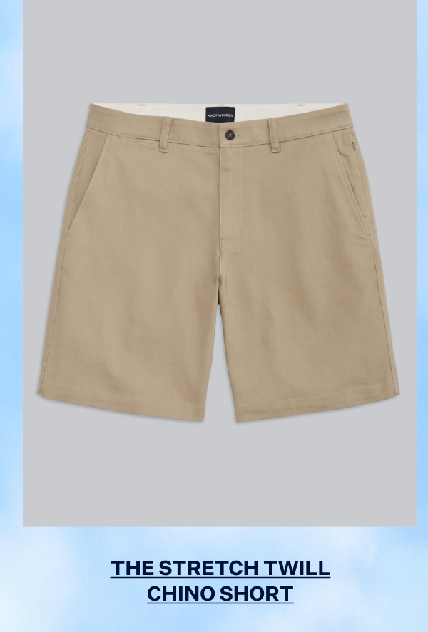 Stretch Twill Chino Short 9"