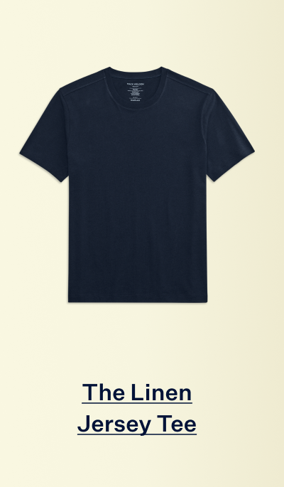Linen Jersey Crew Neck T-Shirt