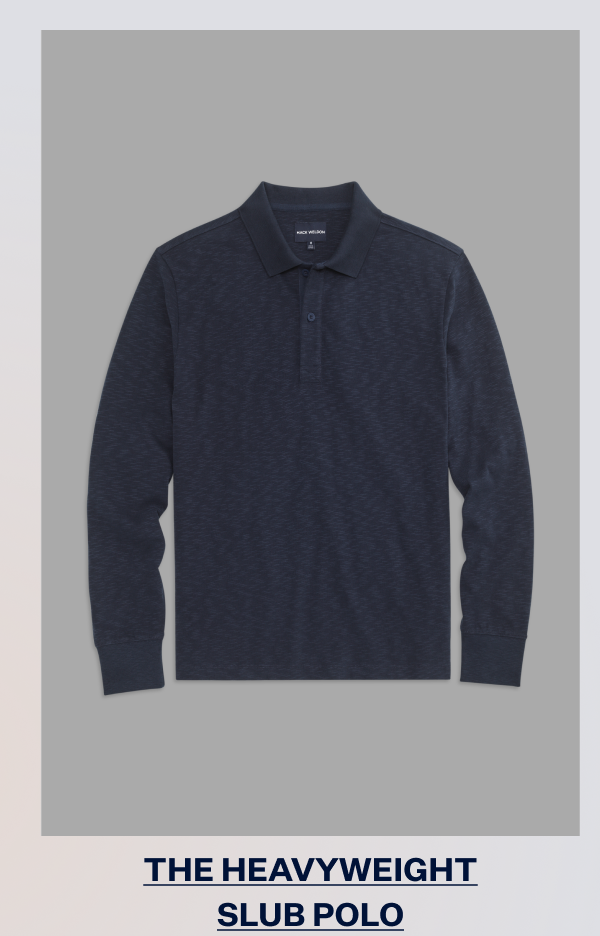 Heavyweight Slub Long Sleeve Polo