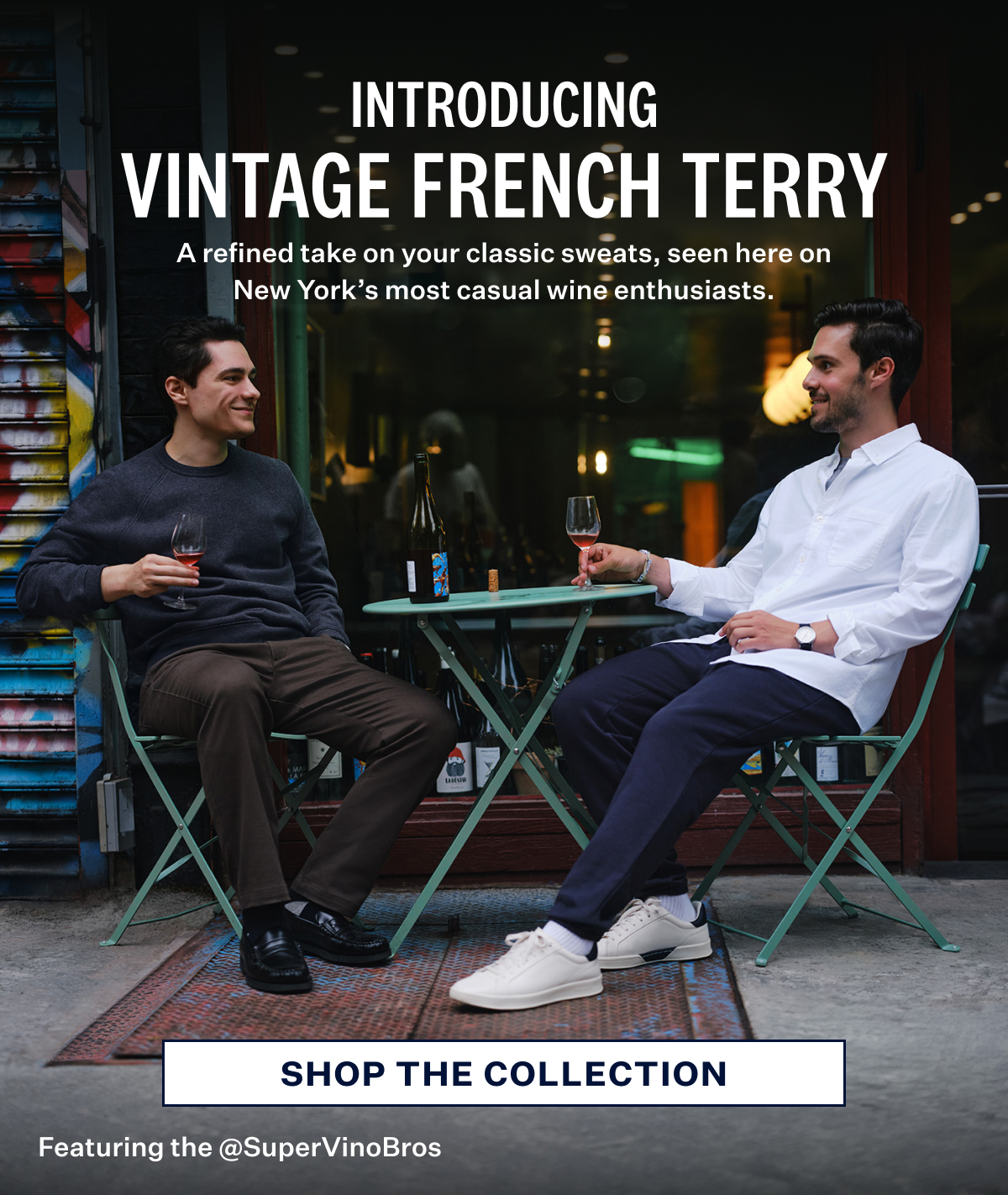 Introducing Vintage French Terry. Shop the Collection