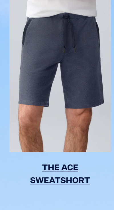 Man wearing Ace Sweatshort 9"