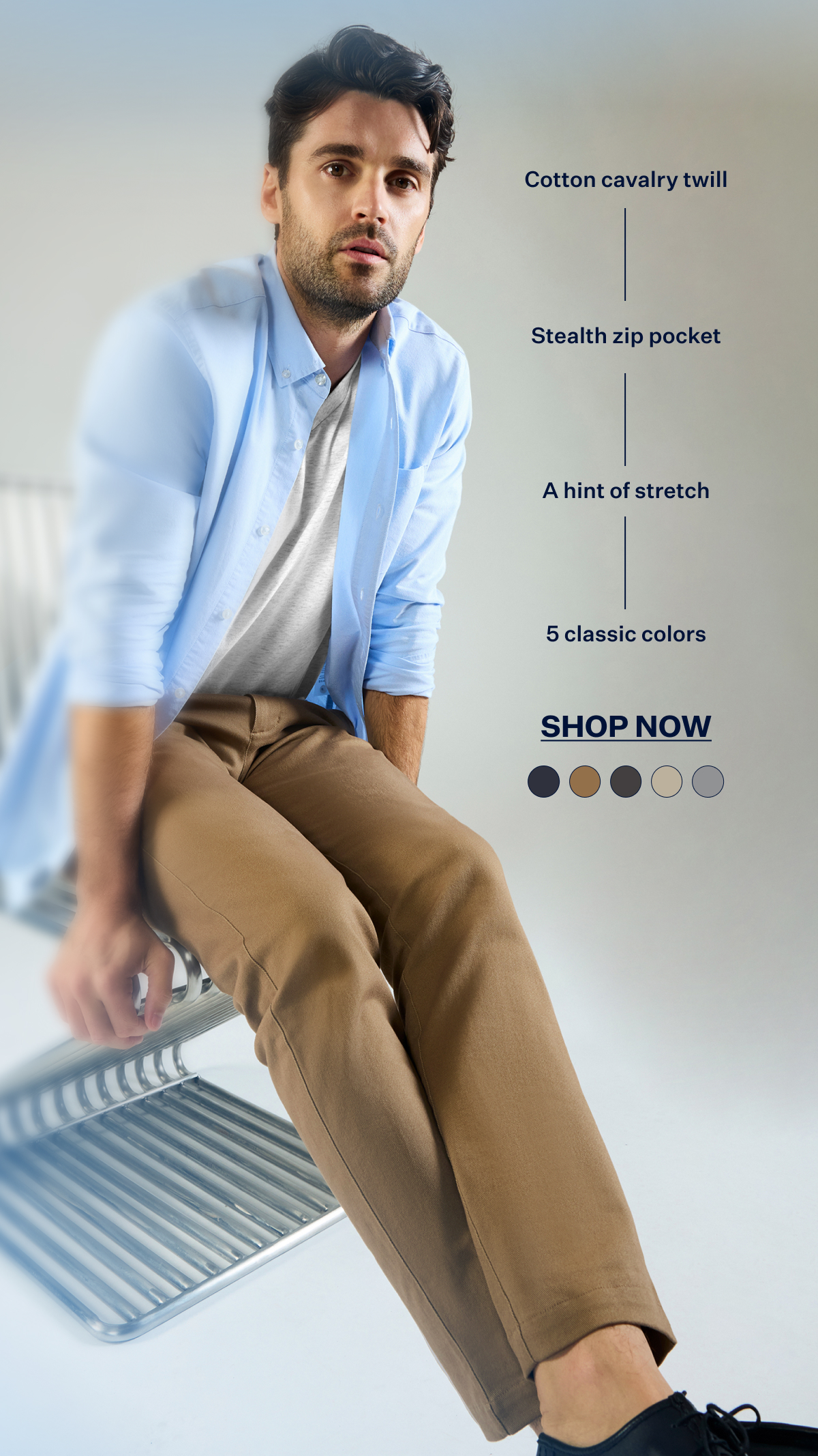 Stretch Twill Chino - Slim Fit