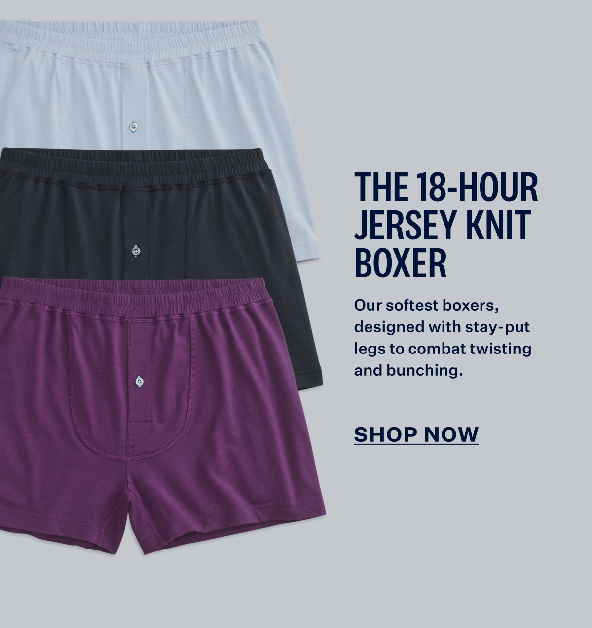 18-Hour Jersey Knit Boxer