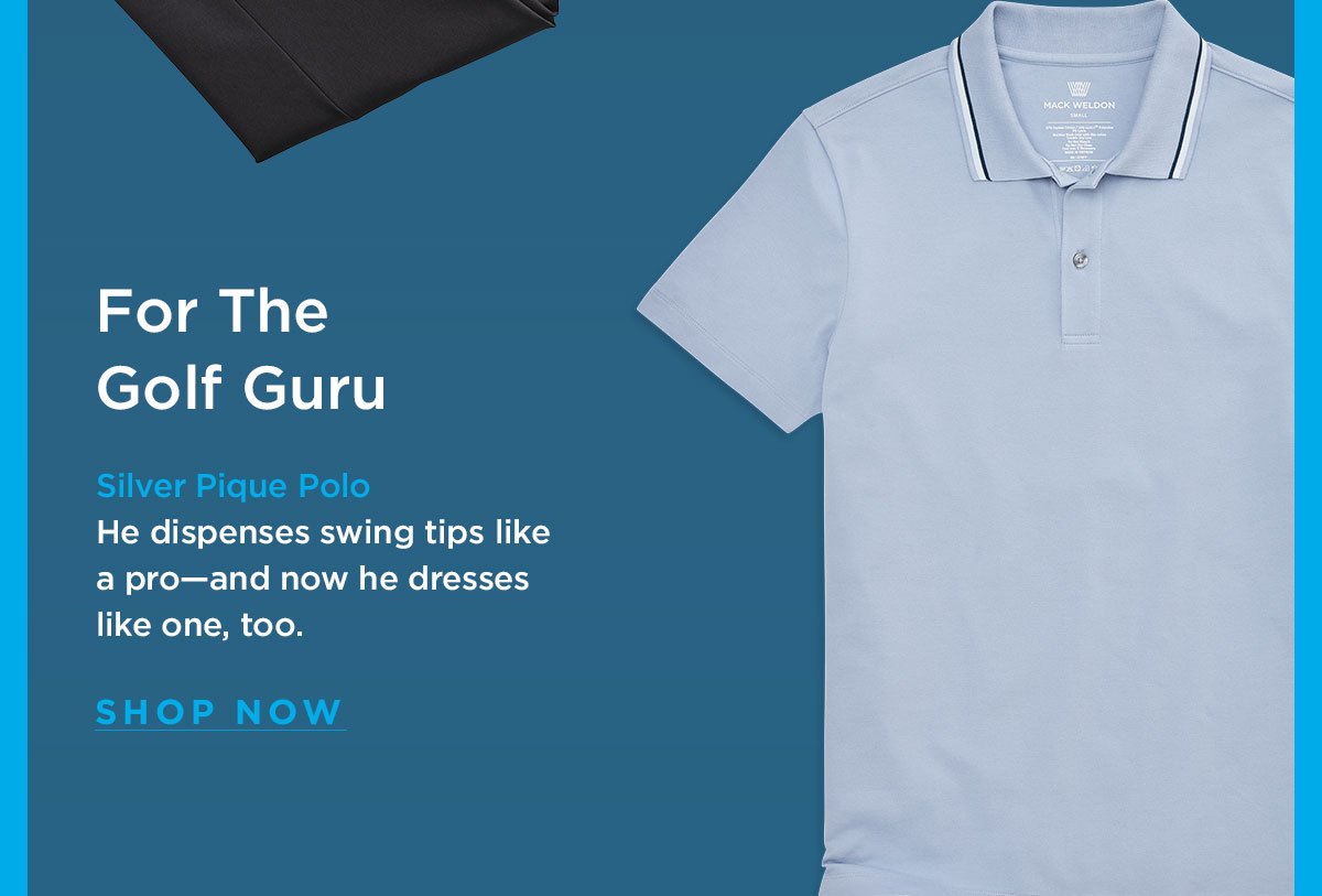Silver Pique Polo
