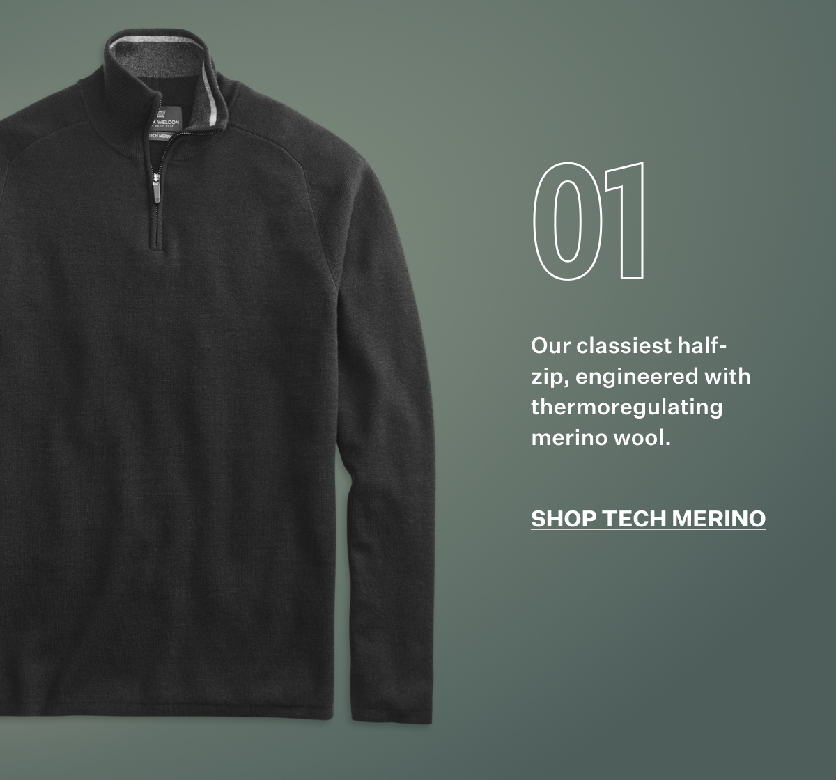 Tech Merino Half-Zip Sweater