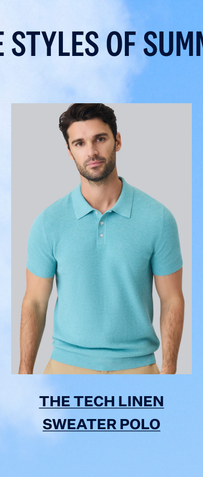 Tech Linen Sweater Polo