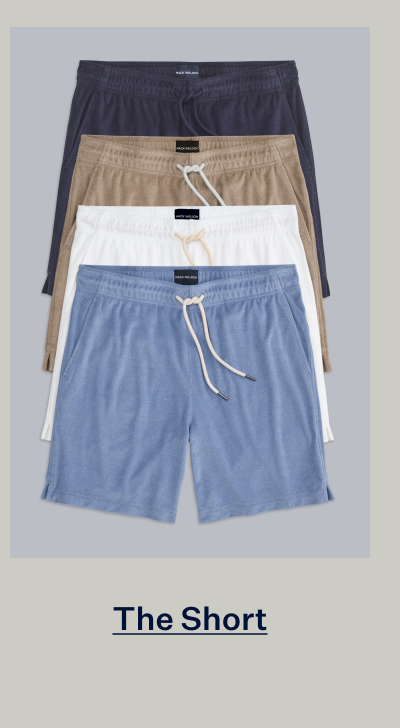Four colors of Terry Cloth Short