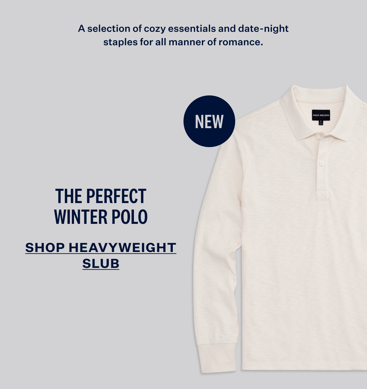 Heavyweight Slub Long Sleeve Polo