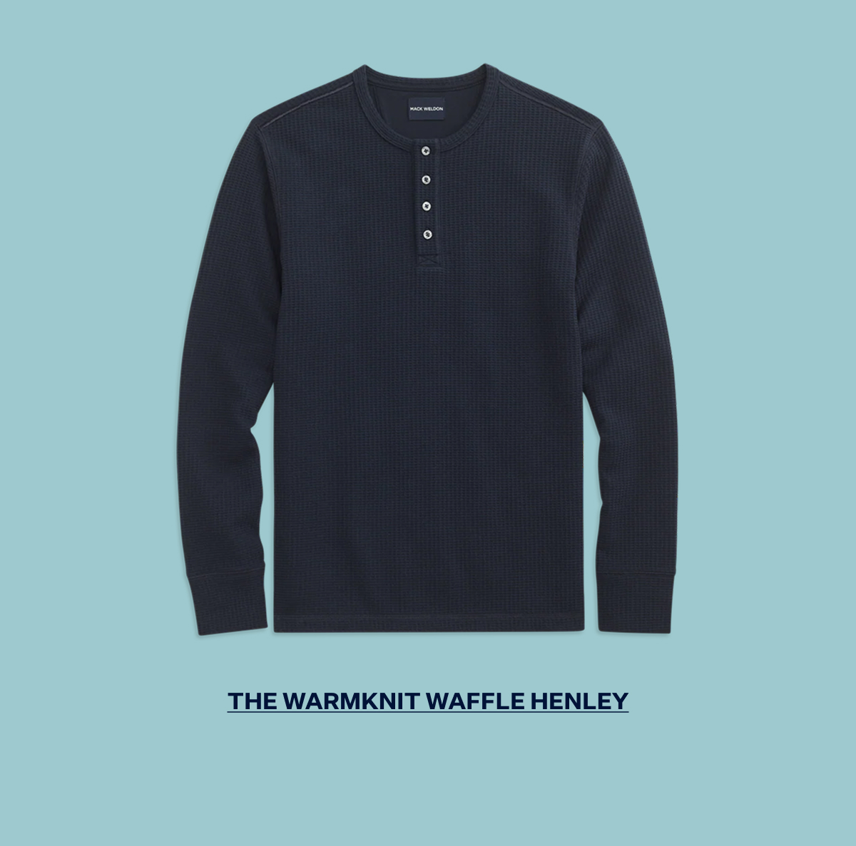 WARMKNIT Waffle Long Sleeve Henley