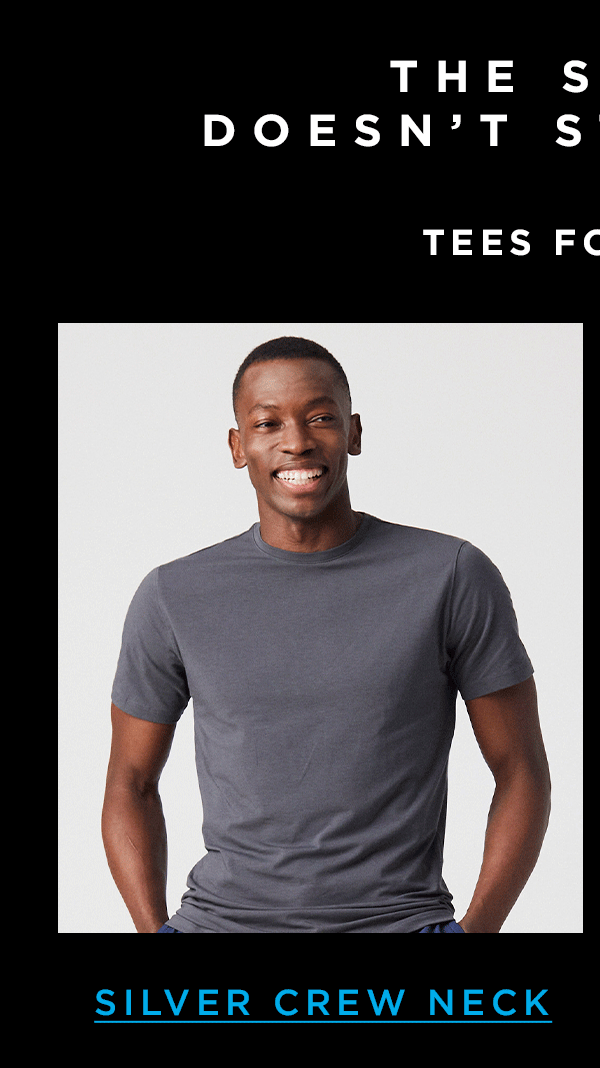 Silver Crew Neck T-Shirt