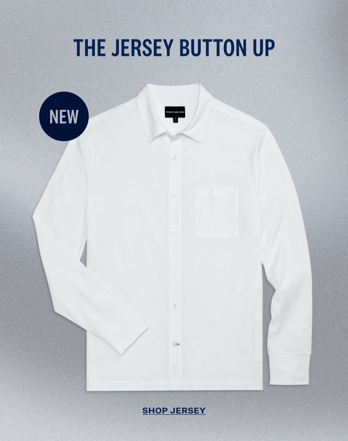 SILVER Jersey Button Up