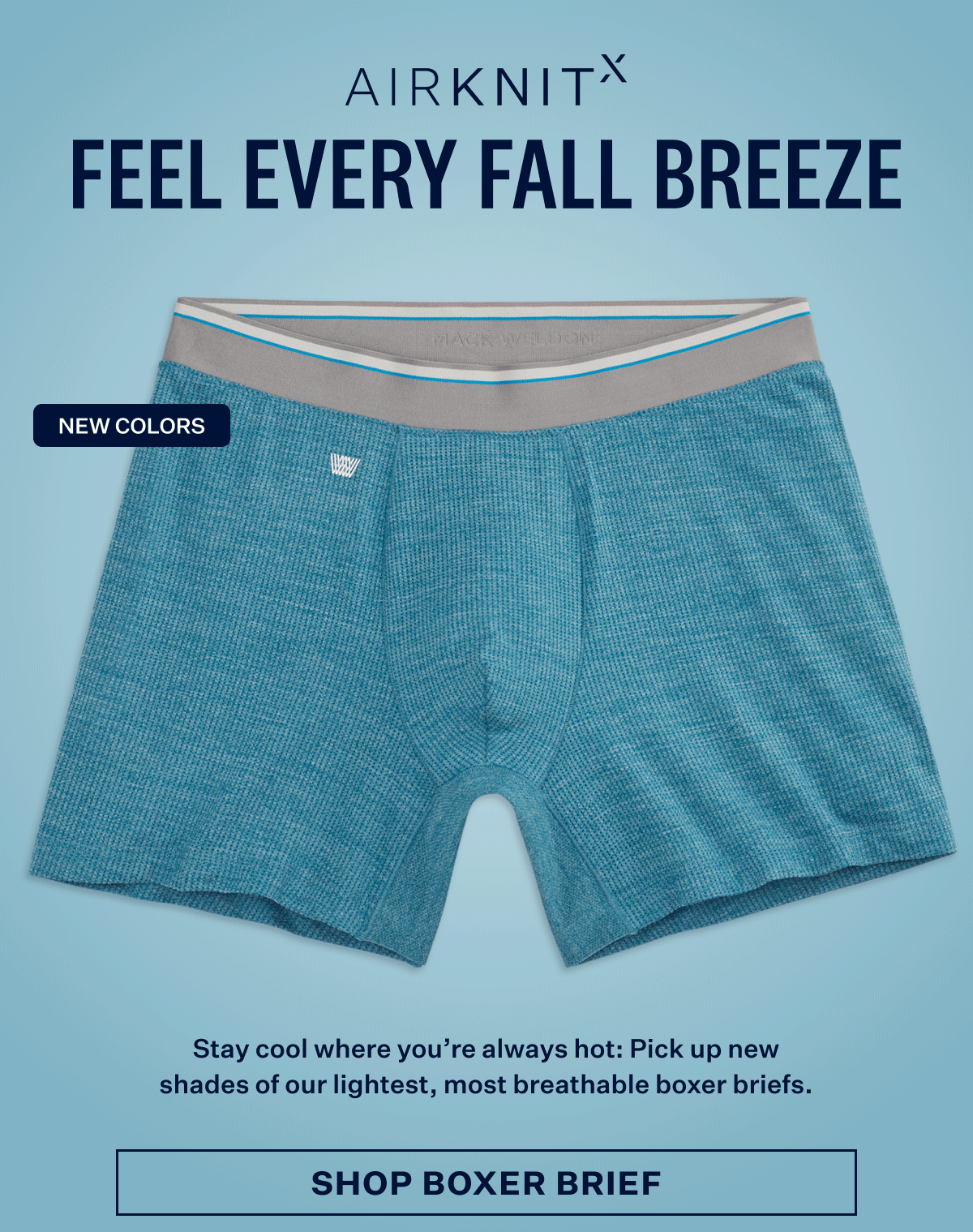Airknitx. Feel Every Fall Breeze. Shop Boxer Brief